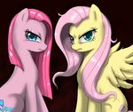  cutie_mark equine female feral fluttershy_(mlp) friendship_is_magic fur horse john_joseco mad mammal my_little_pony pegasus pink_fur pinkamena_(mlp) pinkie_pie_(mlp) pony wings 