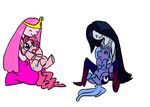  cutie_mark equine female feral friendship_is_magic fur group horn horse loserificus mammal marceline my_little_pony pink_fur pinkie_pie_(mlp) plain_background pony princess_bubblegum princess_luna_(mlp) white_background winged_unicorn wings 