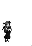  bad_id bad_pixiv_id greyscale head_wings highres koakuma long_hair monochrome scan solo touhou yamabuki_(yusuraume) 