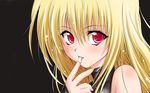  bangs black_cat_(series) eve_(black_cat) finger_licking highres licking solo vector_trace wallpaper 