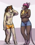  anthro baby black_eye canine clothing couple dog domestic_violence duo female hair hybrid knocked_out knocked_up male mammal physical_abuse pink_hair plain_background pregnant rat ritts rodent scowl shorts tomboy trace_(character) unimpressed white_background young 