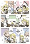  1girl :3 :o blonde_hair chair comic hard_translated hat hat_removed headwear_removed kirisame_marisa morichika_rinnosuke natsue smug touhou translated triumph_(expression) 