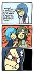  &gt;_&lt; 4girls =_= blue_hair closed_eyes comic deviantart english fang glasses livejournal meryl_santos multiple_girls pencil personification tumblr twitter 