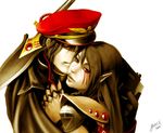  1girl armor commissar eldar hat heresy imperial_guard long_hair peaked_cap pointy_ears warhammer_40k yuikami 