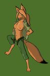  breasts canine female fox green_eyes mackdog mammal nipples ranger solo trixi_the_vixen 