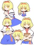  alice_margatroid blonde book chibi doll dress fanfad golden_eyes hairband open_mouth ribbon shanghai short_hair smile touhou 