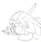  female kaia_bloodrave licking lying male nude on_back plain_background sex straight tongue white_background 