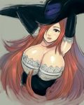 breasts cleavage dragon&#039;s_crown dragon's_crown hair_over_one_eye hat large_breasts lowres mahito sorceress_(dragon&#039;s_crown) sorceress_(dragon's_crown) vanillaware 