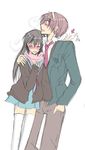  genderswap haruhiko kyonko scarf suzumiya_haruhi_no_yuuutsu tagme 