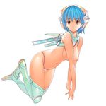  initial-g mecha_musume pantsu thighhighs topless 