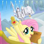  album_cover breakfest cloudsdale cover fluttershy_(mlp) friendship_is_magic menu my_little_pony parody 