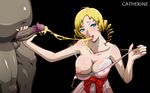  :p artist_request blonde blue_eyes catherine catherine_(game) choker cum_in_mouth drill_hair erect_nipples large_nipples oppai penis puffy_nipples semen short_twintails tekoki twin_tails veiny_penis 