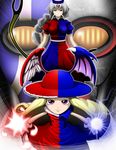  character_request crossover cyborg hat highres kikaider silhouette_mirage sinna_neutlarva_sinner touhou yagokoro_eirin 