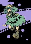  blue_eyes blue_hair boots glisten hat kawashiro_nitori short_twintails solo touhou twintails two_side_up 