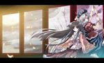  black_hair hat houraisan_kaguya long_hair multiple_girls tokiame touhou yagokoro_eirin 