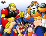  campan_v capcom concreteman from_behind gutsman magicgal pluggal rockman 