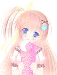  artist_request carp hair_ornament hairclip heart hoshizora_e_kakaru_hashi koinobori nakatsugawa_ui side_ponytail solo source_request 