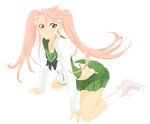  highschool_of_the_dead megane pantsu school_uniform takagi_saya transparent_png vector_trace 