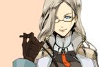  bad_id bad_pixiv_id blue_eyes final_fantasy final_fantasy_xiii glasses gloves grey_hair jihl_nabaat long_hair solo yamada_maya_(yamada83) 