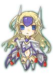  blazblue blonde_hair blue_eyes chibi long_hair mu-12 solo 