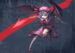  bat_wings cuboon hat remilia_scarlet solo spear_the_gungnir touhou wings 