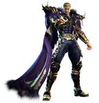  3d armband armor blonde_hair boots cape hokuto_musou hokuto_no_ken male_focus manly muscle official_art pauldrons solo souther standing 