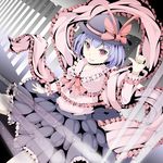  bad_id bad_pixiv_id capelet frills hebitsukai nagae_iku purple_hair red_eyes shawl solo touhou 