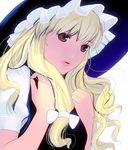  bad_id bad_pixiv_id blonde_hair bow brown_eyes hair_bow hat kirisame_marisa lips long_hair masao solo touhou upper_body witch_hat 
