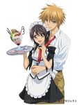  anime ayuzawa_misaki food kaichou_wa_maid-sama kaichou_wa_maid-sama! maid smile usui_takumi 