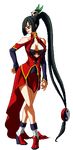  animated animated_gif arc_system_works black_hair blazblue blazblue:_calamity_trigger bouncing_breasts breasts fighting_stance gif litchi_faye_ling lowres official stance 