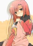  bad_id bad_pixiv_id brown_eyes hayate_no_gotoku! katsura_hinagiku long_hair mzyk red_hair school_uniform serafuku solo undressing 