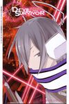  absurdres digital_media_player grey_eyes grey_hair headphones highres male_focus megami_ibunroku_devil_survivor official_art protagonist_(devil_survivor) scan scarf solo yasuda_suzuhito 