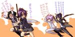  2girls bad_id bad_pixiv_id byakuran chrome_dokuro eyepatch katekyo_hitman_reborn! multiple_boys multiple_girls nagiru purple_hair rokudou_mukuro running short_hair translated uni_(reborn) 