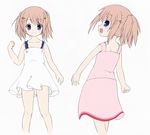  ao_uribou arizuki_shiina bad_id bad_pixiv_id blue_eyes brown_hair child dress hair_ornament hairclip kud_wafter little_busters! looking_back quad_tails short_hair twintails 