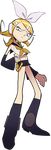  annoyed blonde_hair denim2 kagamine_rin solo transparent_background vocaloid 