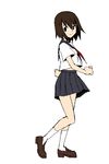  animated animated_gif artist_request black_dress brown_hair dancing dress hair_ribbon henshin kiki laughing loafers majo_no_takkyuubin non-web_source panties pleated_skirt red_footwear ribbon school_uniform shoes skirt solo spinning transformation underwear white_legwear white_panties 