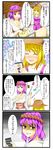  4koma comic highres jpeg_artifacts moriya_suwako multiple_girls tenko_(gintenko) touhou translated yasaka_kanako yuu-gi-ou 