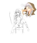  artist_request blush breasts cum dragon&#039;s_crown dragon's_crown elf_(dragon&#039;s_crown) elf_(dragon's_crown) fellatio fingering highres nipples oral penis pointy_ears pussy sketch uncensored vanillaware 