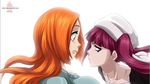  bleach colorized dokugamine_riruka hat inoue_orihime kubo_taito multiple_girls orange_hair pink_hair 