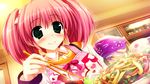  food game_cg green_eyes hayase_manami kamikaze_explorer oshiki_hitoshi pink_hair 