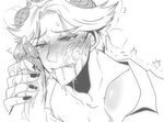  beelzebub beelzebub_(azazel-san) blush crying cum fellatio monochrome oral penis tears uncensored yondemasu_yo_azazel-san. yondemasuyo_azazel-san 