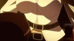  animated animated_gif belt breasts cap cleavage gif kami_nomi_zo_shiru_sekai nikaido_yuri nikaidou_yuri screencap teacher 