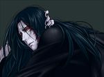  black_hair long_hair nail_polish scar stajun toriko_(series) 