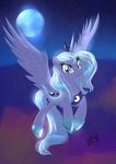  alicorn equine female feral friendship_is_magic horn horse mammal my_little_pony pegacorn pony princess_luna_(mlp) seagerdy solo winged_unicorn wings 
