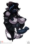  2018 alpha_channel anthro armwear atryl balls big_breasts big_penis black_hair black_nipples black_penis blizzard_entertainment blue_eyes blue_sclera bovine breasts clothing dickgirl ear_piercing english_text erection eyeshadow floppy_ears front_view fur furgonomics furry-specific_piercing hair horn horn_piercing intersex long_ears makeup mammal nipple_piercing nipples outline pale_fur patreon penis piercing portrait shirt signature simple_background solo standing tauren text three-quarter_portrait torn_clothing transparent_background url video_games warcraft white_fur 