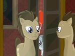  doctor_who doctor_whoof_(mlp) doctor_whooves_(mlp) equine family_of_blood female feral friendship_is_magic horse male mammal mirror my_little_pony parody pie_sisters pony qaxis 