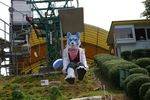  blue clothing fur fursuit headband japan lift looking_at_viewer outside photo real sitting solo 