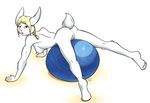  all_fours anus avoidable_anatomy_mistake ball breasts butt female fur lagomorph lying mammal nude on_front presenting presenting_hindquarters pussy rabbit raised_tail side_boob solo tachyon tail white white_fur 