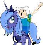  alicorn alpha_channel crossover duo equine female feral finn finn_the_human friendship_is_magic horn horse human male mammal miketheuser my_little_pony nothing_is_sacred pegacorn plain_background pony princess_luna_(mlp) transparent_background winged_unicorn wings 