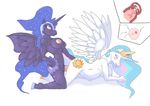  anal anal_fisting anthro anthrofied big_penis blood blue_hair blush breasts crown cum cum_in_pussy cum_in_uterus cum_inflation cum_inside cutie_mark dark-moltres dickgirl dickgirl_on_female duo egg_cell equine excessive_cum female fisting friendship_is_magic from_behind hair helmet herm hooves horn horse impregnation incest inflation internal intersex kneeling mammal my_little_pony nightmare_moon_(mlp) nipples nude orgasm ovum pegacorn penetration penis plain_background pony princess princess_celestia_(mlp) princess_luna_(mlp) royalty sex sibling siblings sisters tail vaginal vaginal_penetration vein virgin white_background winged_unicorn wings 